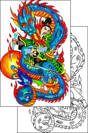 Monster Tattoo fantasy-dragon-tattoos-hector-guma-hgf-00767