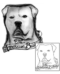 Dog Tattoo American Bulldog Tattoo