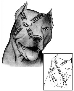 Pit Bull Tattoo Confederate Dog Tattoo