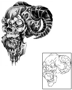 Devil - Demon Tattoo Horror tattoo | HIF-00008