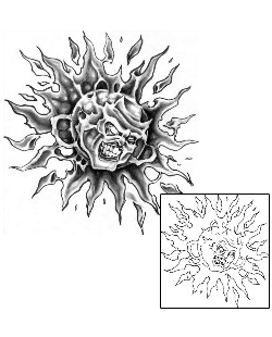 Sun Tattoo Astronomy tattoo | HIF-00024