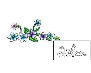 Flower Tattoo Plant Life tattoo | HSF-00087