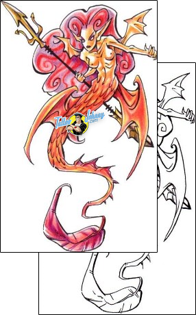 Sea Creature Tattoo tattoo-styles-cartoon-tattoos-harley-sparks-hsf-00253