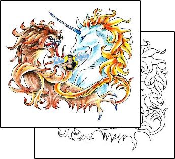 Lion Tattoo fantasy-tattoos-harley-sparks-hsf-00555