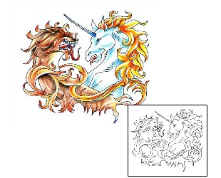 Lion Tattoo Mythology tattoo | HSF-00555