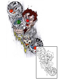 Clown Tattoo Horror tattoo | HVF-00052