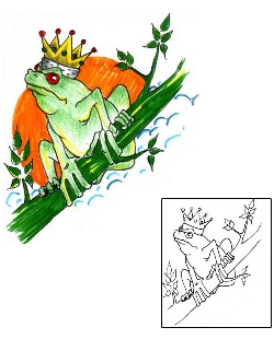 Frog Tattoo Reptiles & Amphibians tattoo | HVF-00054