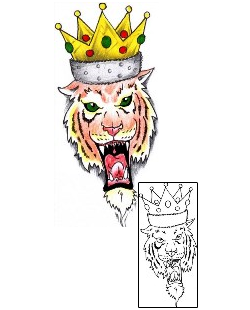 Crown Tattoo Animal tattoo | HVF-00055