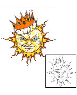 Crown Tattoo Astronomy tattoo | HVF-00116