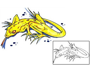 Lizard Tattoo Reptiles & Amphibians tattoo | HVF-00328