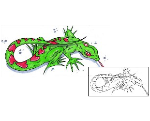 Lizard Tattoo Reptiles & Amphibians tattoo | HVF-00345