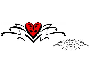 Heart Tattoo Specific Body Parts tattoo | ICF-00037