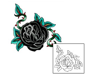 Flower Tattoo Plant Life tattoo | IMF-00013