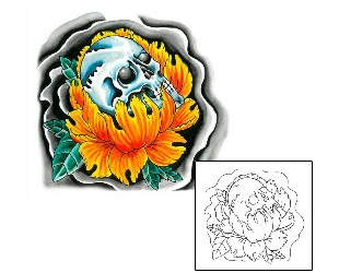Peony Tattoo Plant Life tattoo | IMF-00014