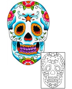 Day of the Dead Tattoo Plant Life tattoo | IMF-00067