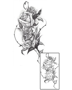 Rose Tattoo Plant Life tattoo | INF-00010