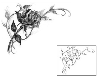 Rose Tattoo Plant Life tattoo | INF-00021