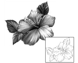 Hibiscus Tattoo Plant Life tattoo | INF-00030