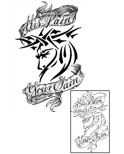 Banner Tattoo Religious & Spiritual tattoo | J0F-00016