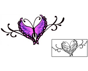 Butterfly Tattoo Insects tattoo | J0F-00036