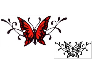Butterfly Tattoo Insects tattoo | J0F-00047