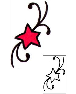 Star Tattoo Astronomy tattoo | J0F-00076