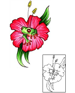 Hibiscus Tattoo Reptiles & Amphibians tattoo | J0F-00080