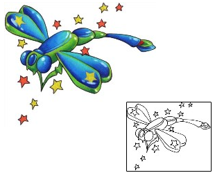 Dragonfly Tattoo Insects tattoo | J0F-00161