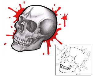 Skull Tattoo Horror tattoo | J0F-00252