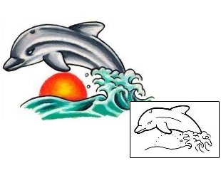 Dolphin Tattoo Tattoo Styles tattoo | J2F-00040