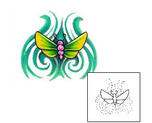 Butterfly Tattoo Insects tattoo | J2F-00085