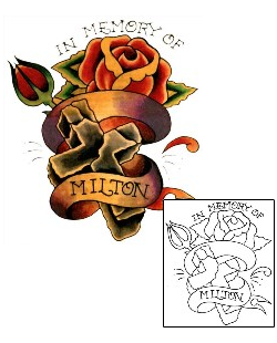 Rose Tattoo Miscellaneous tattoo | J3F-00026