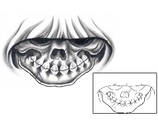 Skull Tattoo Horror tattoo | J4F-00072