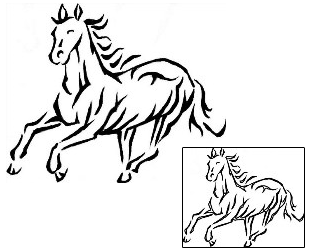 Horse Tattoo Tattoo Styles tattoo | J6F-00049
