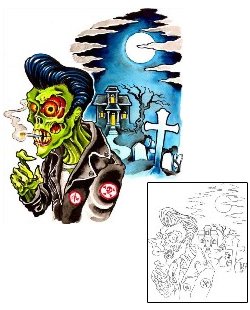 Zombie Tattoo Horror tattoo | J7F-00085