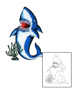 Shark Tattoo Marine Life tattoo | JAF-00013