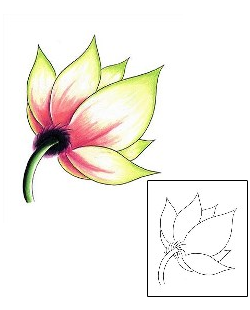 Lotus Tattoo Plant Life tattoo | JAF-00024