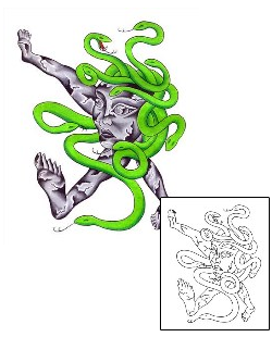 Medusa Tattoo Reptiles & Amphibians tattoo | JAF-00033