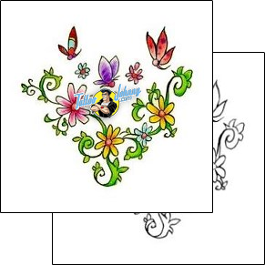 Butterfly Tattoo flower-tattoos-jason-blanton-jbf-00038