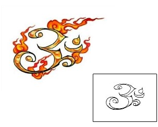 Picture of Fire Ohm Tattoo