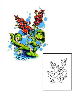 Picture of Space Berry Vine Tattoo
