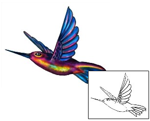 Hummingbird Tattoo Animal tattoo | JIF-00003