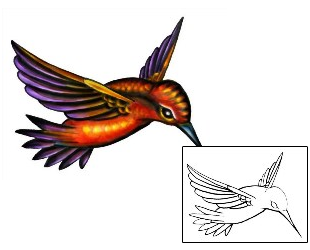 Hummingbird Tattoo For Women tattoo | JIF-00012