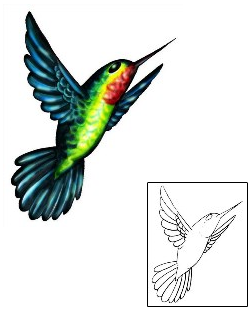 Hummingbird Tattoo Animal tattoo | JIF-00014