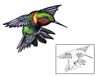 Hummingbird Tattoo For Women tattoo | JIF-00016