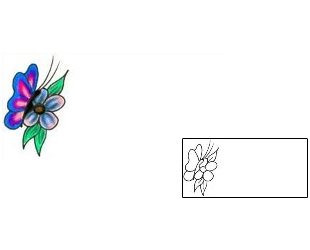 Butterfly Tattoo Plant Life tattoo | JJF-00023