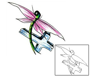 Dragonfly Tattoo Religious & Spiritual tattoo | JJF-00029