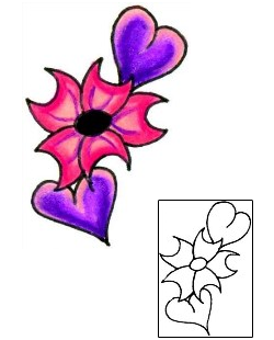 Flower Tattoo Plant Life tattoo | JJF-00146