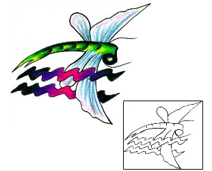 Dragonfly Tattoo Insects tattoo | JJF-00176