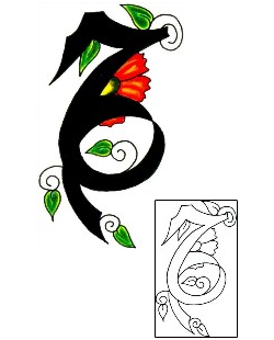 Flower Tattoo Plant Life tattoo | JJF-00191